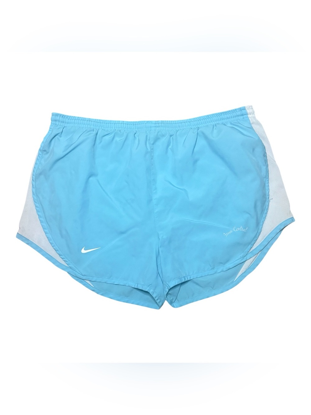 Women's Nike Fit DRY Light Blue/White Athletic Shorts Size L